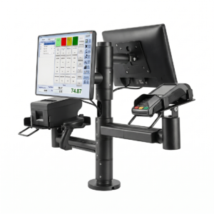 Multiple Functional Dual Screen POS Pole VESA Mount