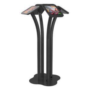 Fourfold Sided Tablet Floor Stand Kiosk for iPad